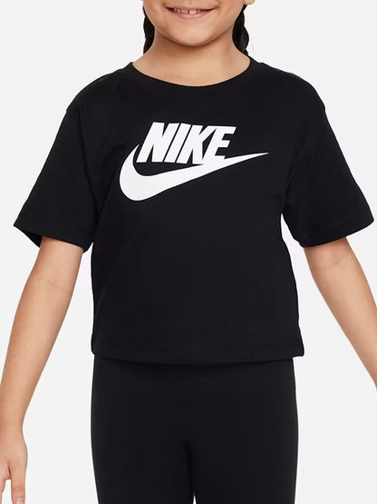 Nike g. t-shirt mm da bambino/a nero