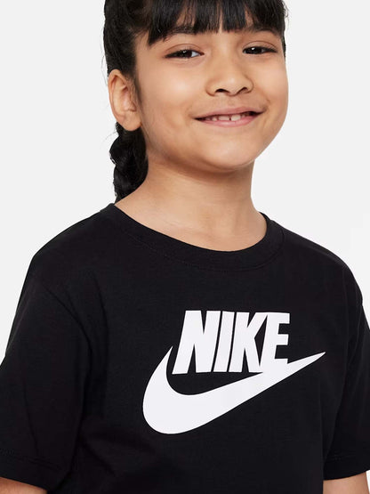 Nike Club, t-shirt a maniche lunghe da unisex bambino nero
