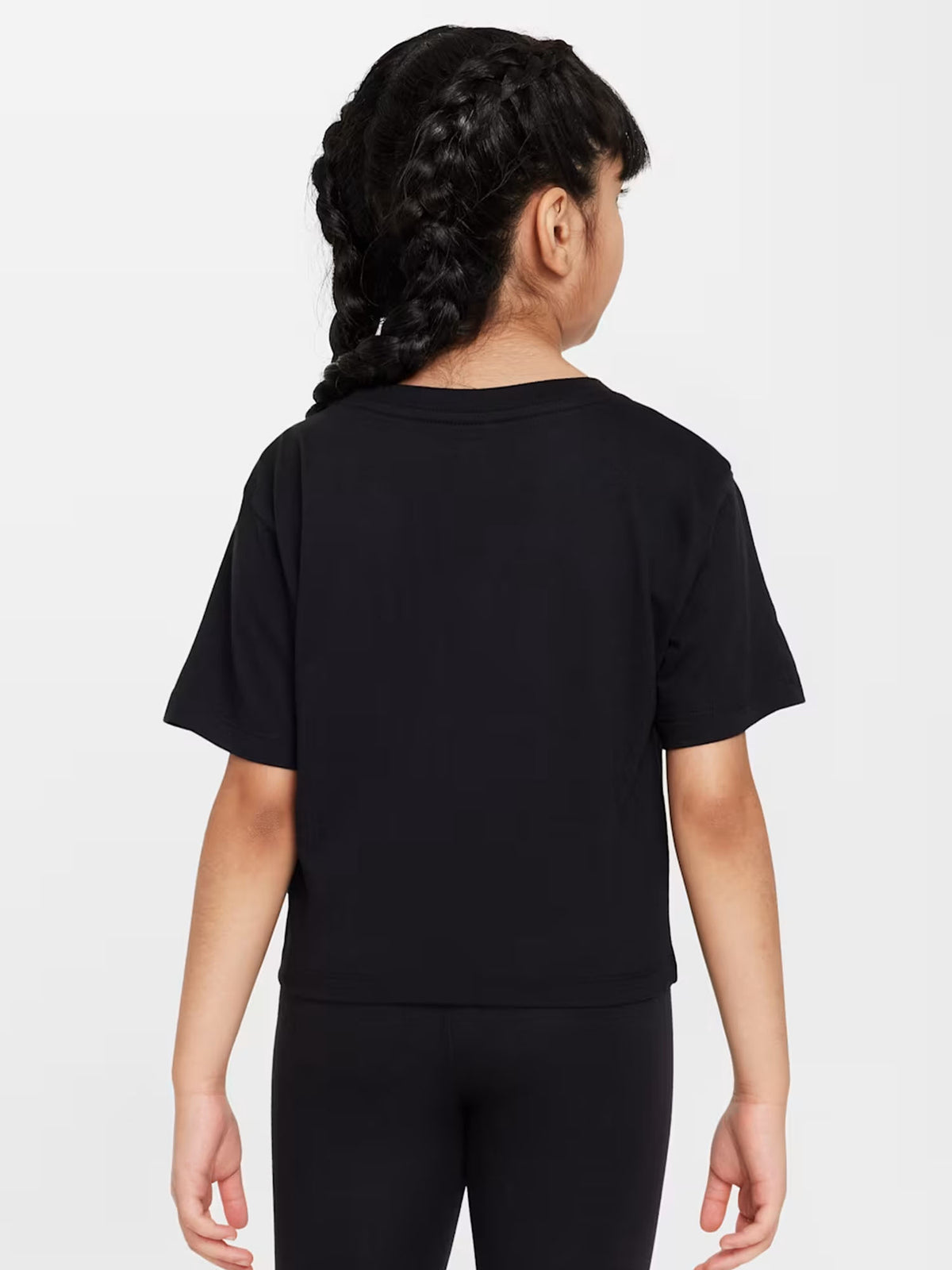 Nike g. t-shirt mm da bambino/a nero