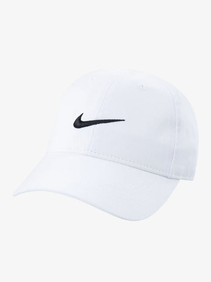 Cappello baseball Nike bambino unisex bianco con logo ricamato