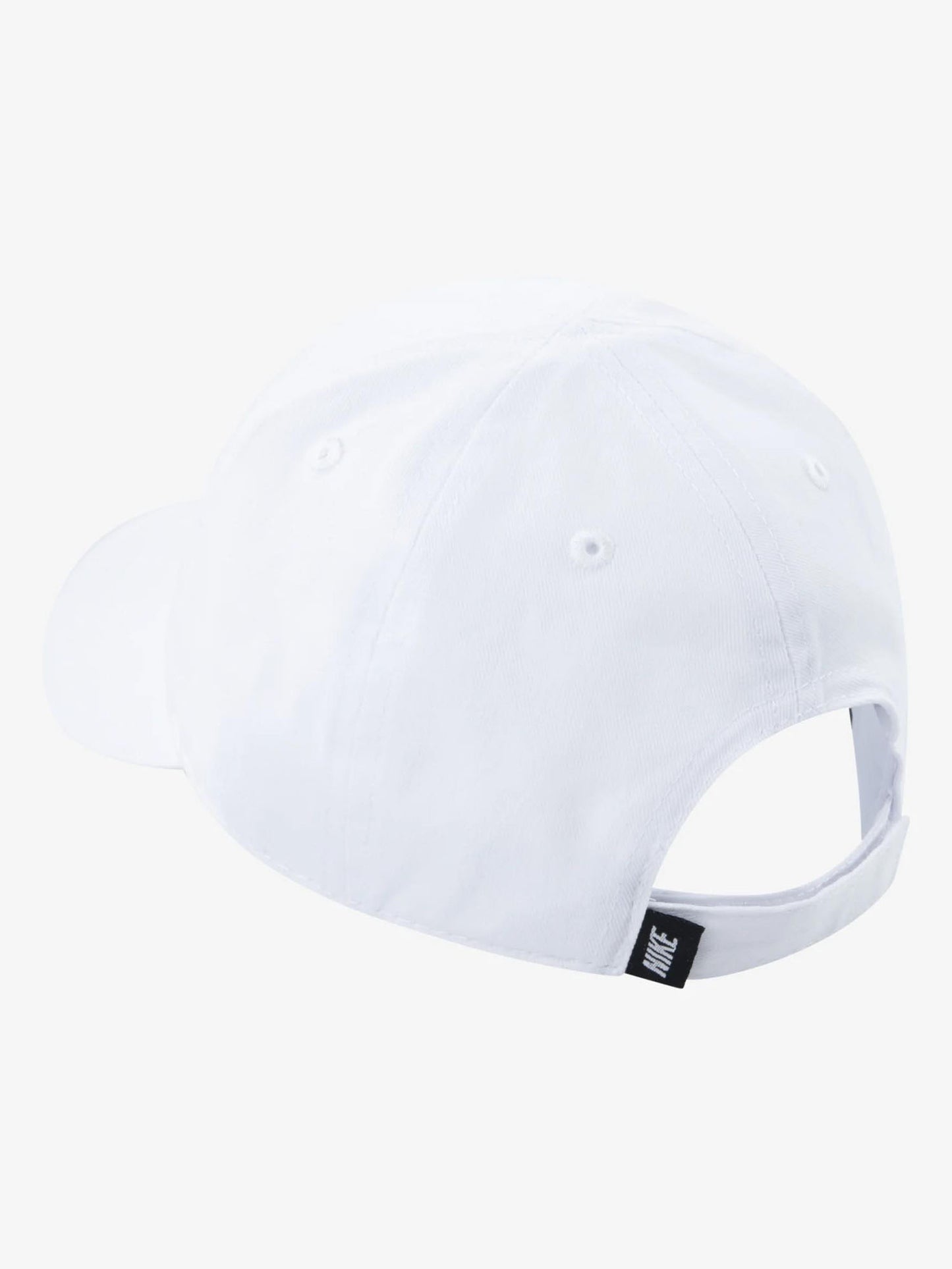 Cappello baseball Nike bambino unisex bianco con logo ricamato