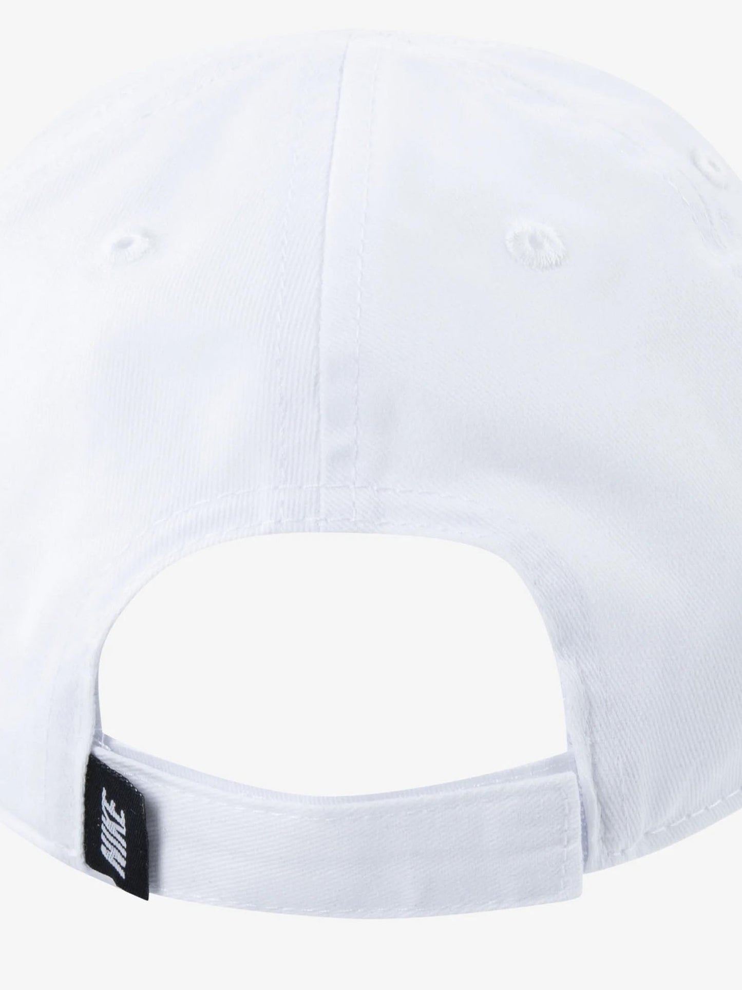 Cappello baseball Nike bambino unisex bianco con logo ricamato