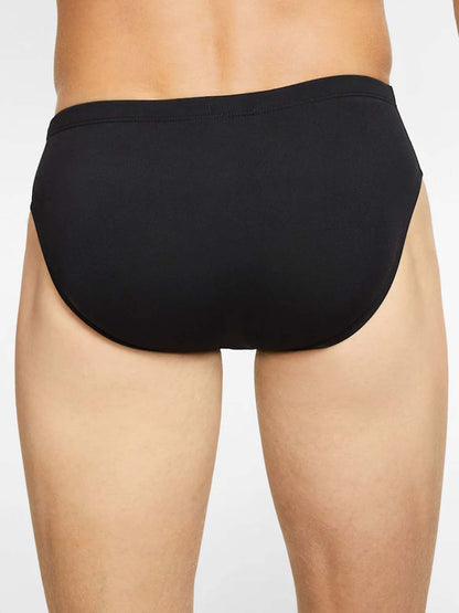 Slip da uomo Nike nero con vestibilità sicura e regolabile