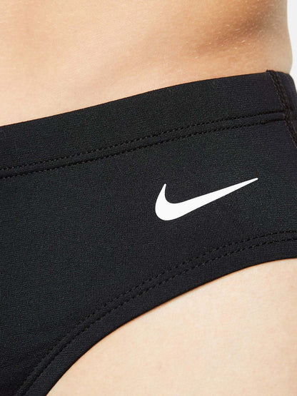 Slip da uomo Nike nero con vestibilità sicura e regolabile