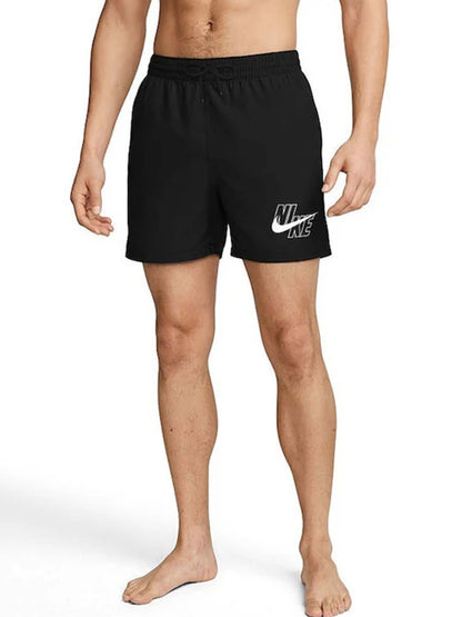 Costume boxer Nike nero da uomo per attività sportive in acqua