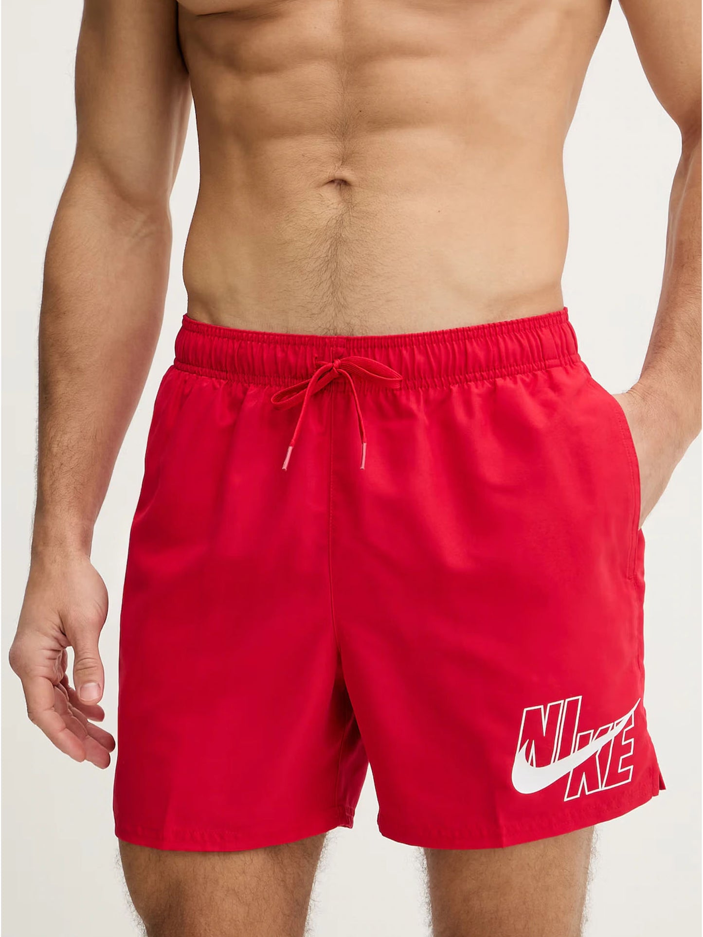 Costume boxer Nike rosso da uomo per attività sportive estive