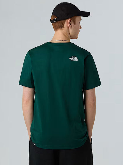 T-SHIRT SIMPLE DOME THE NORTH FACE DA UOMO VERDE