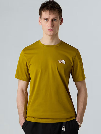 T-SHIRT SIMPLE DOME THE NORTH FACE DA UOMO OCRA