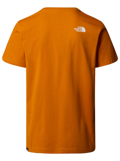 T-SHIRT SIMPLE DOME THE NORTH FACE DA UOMO ARANCIO