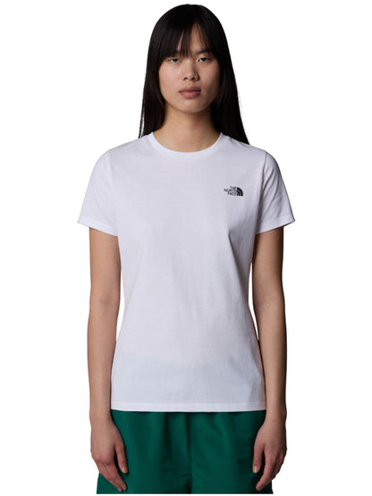T-SHIRT SIMPLE DOME THE NORTH FACE DONNA BIANCO