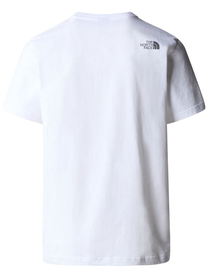 T-SHIRT MOUNTAIN LINE THE NORTH FACE DA UOMO BIANCO