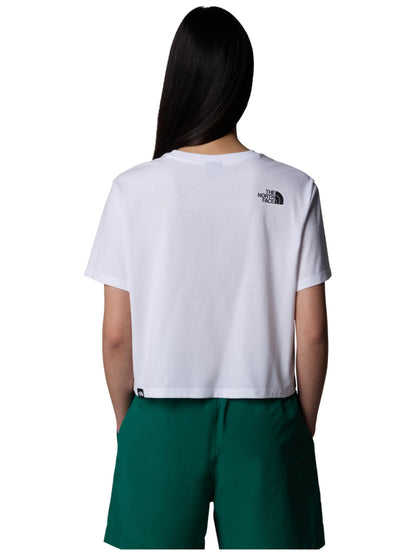 T-SHIRT CROPPED THE NORTH FACE DONNA BIANCO