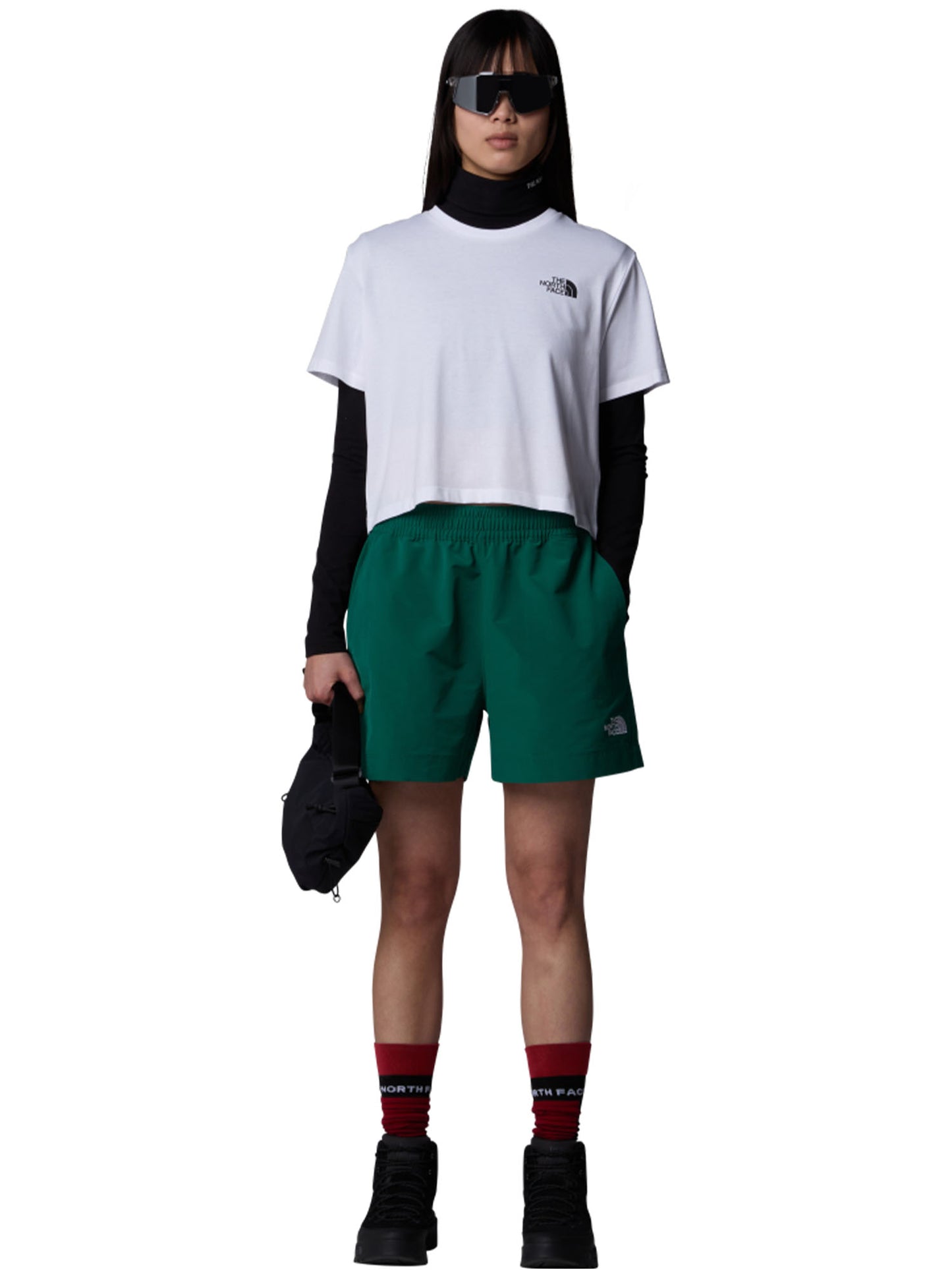 T-SHIRT CROPPED THE NORTH FACE DONNA BIANCO