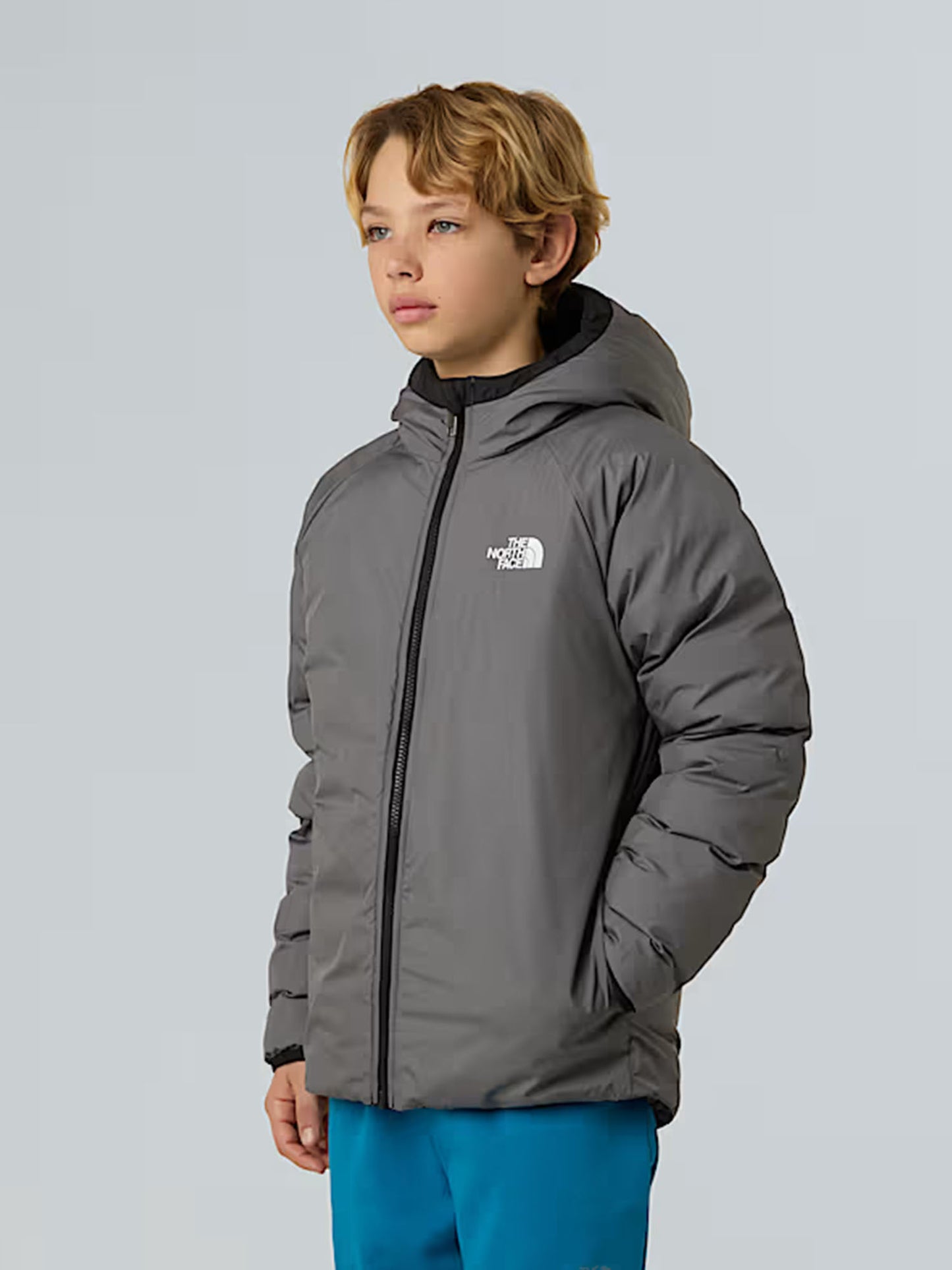 GIUBBINO CON CAPPUCCIO REVERSIBILE PERRITO THE NORTH FACE DA BAMBINO NERO