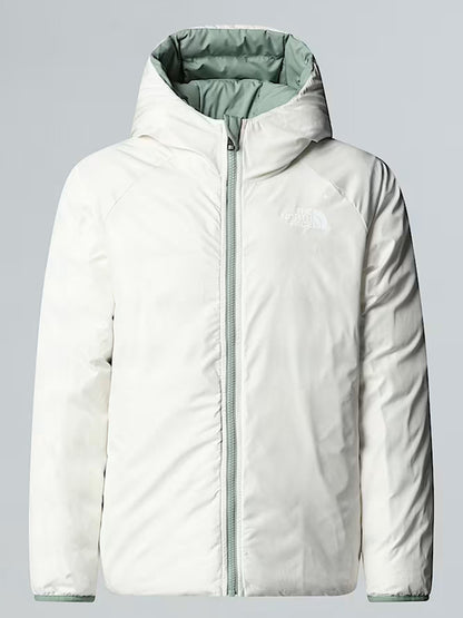 GIUBBINO CON CAPPUCCIO REVERSIBILE PERRITO THE NORTH FACE DA BAMBINA VERDE