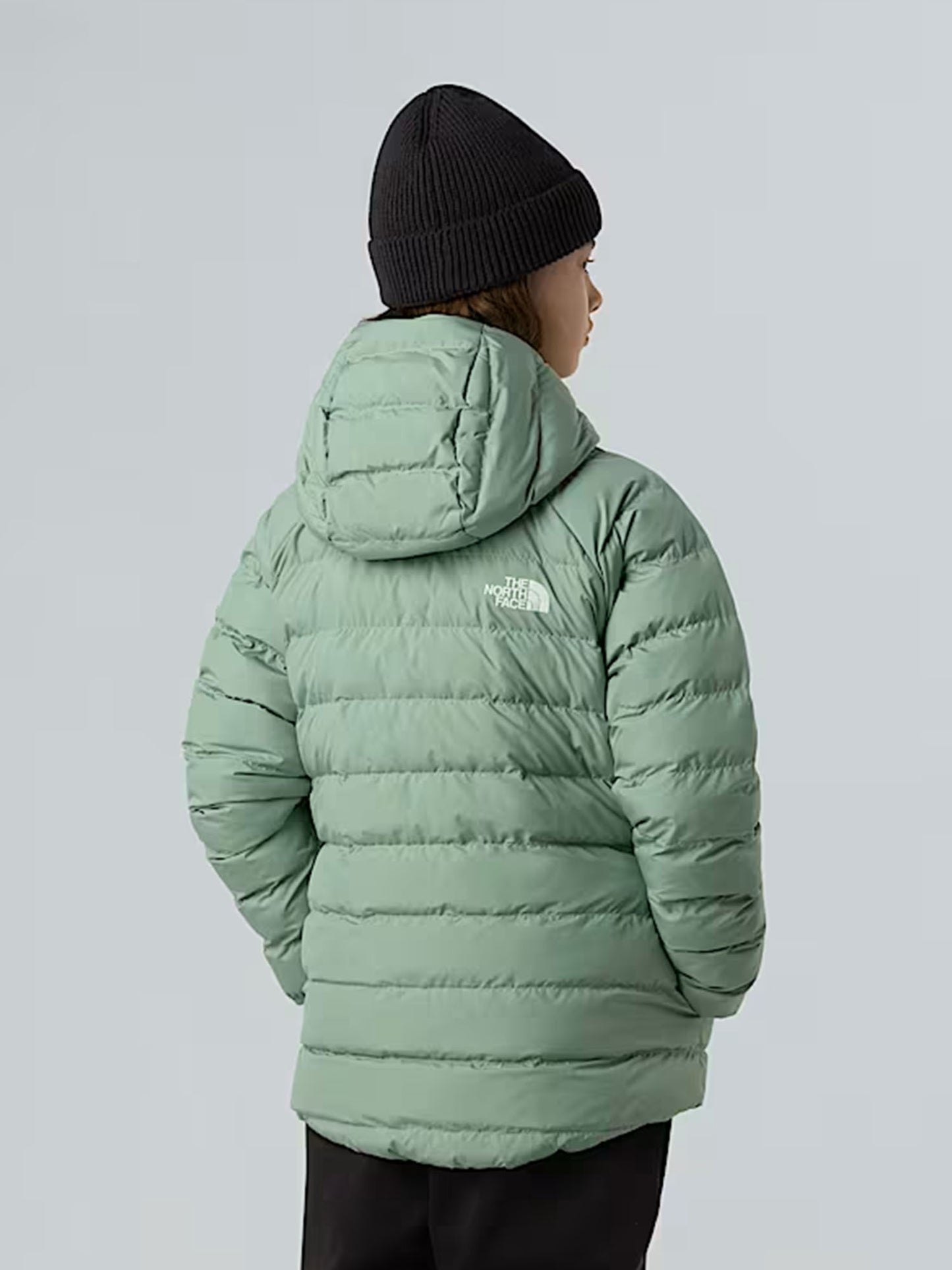GIUBBINO CON CAPPUCCIO REVERSIBILE PERRITO THE NORTH FACE DA BAMBINA VERDE