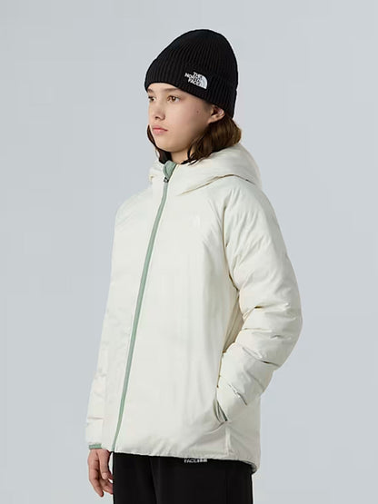 GIUBBINO CON CAPPUCCIO REVERSIBILE PERRITO THE NORTH FACE DA BAMBINA VERDE