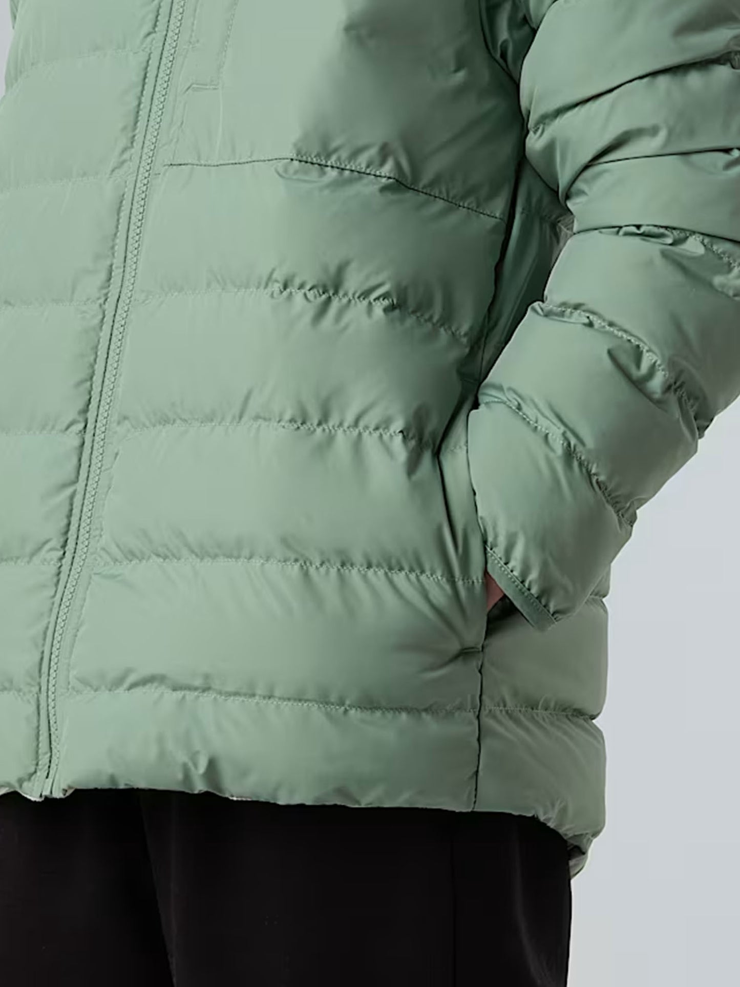 GIUBBINO CON CAPPUCCIO REVERSIBILE PERRITO THE NORTH FACE DA BAMBINA VERDE