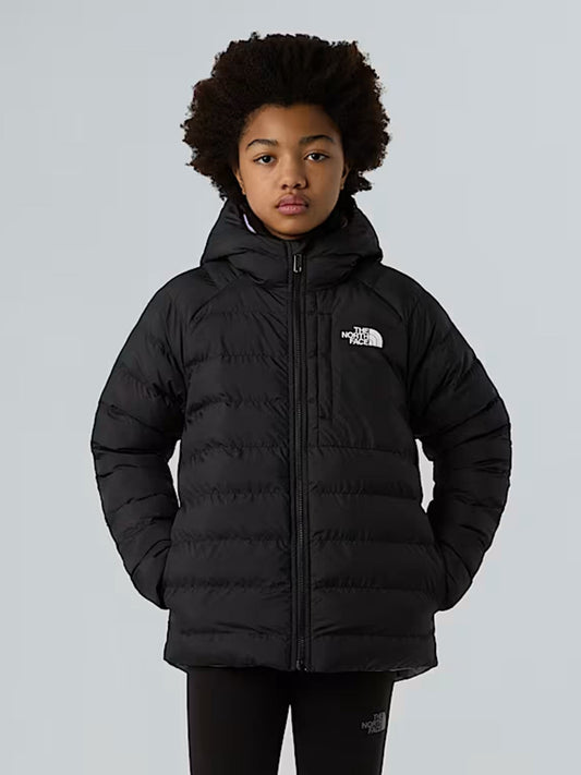 GIUBBINO CON CAPPUCCIO REVERSIBILE PERRITO THE NORTH FACE DA BAMBINA NERO