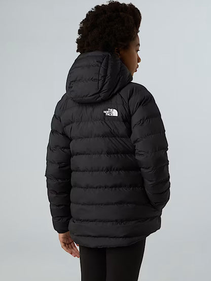 GIUBBINO CON CAPPUCCIO REVERSIBILE PERRITO THE NORTH FACE DA BAMBINA NERO