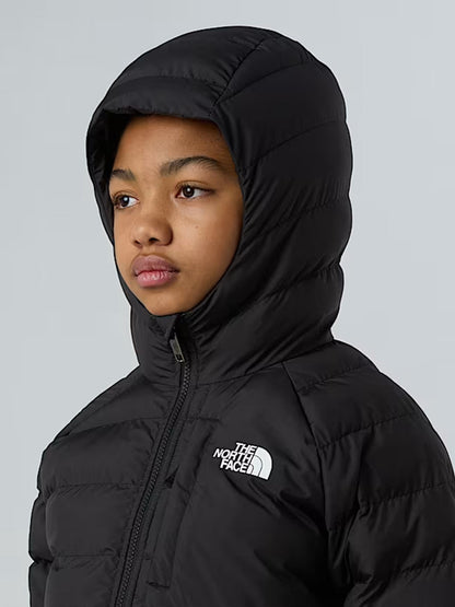 GIUBBINO CON CAPPUCCIO REVERSIBILE PERRITO THE NORTH FACE DA BAMBINA NERO