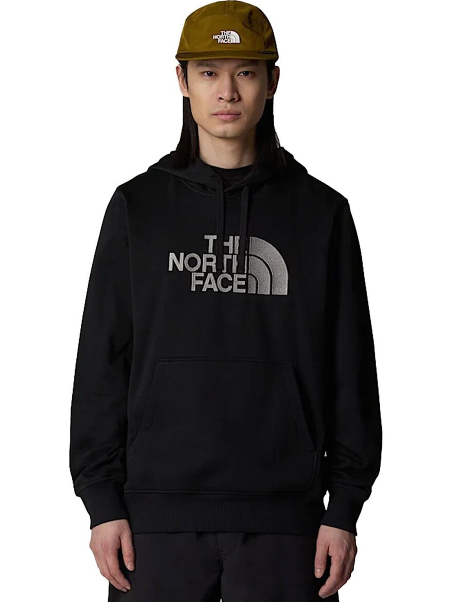 FELPA CON CAPPUCCIO DREW PEAK THE NORTH FACE DA UOMO NERO