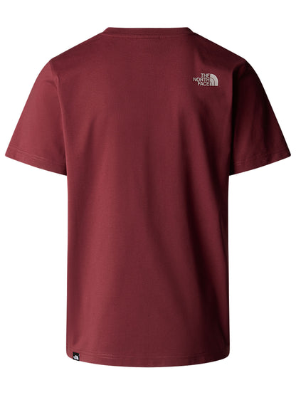 T-SHIRT EASY TEE THE NORTH FACE UOMO BORDEAUX