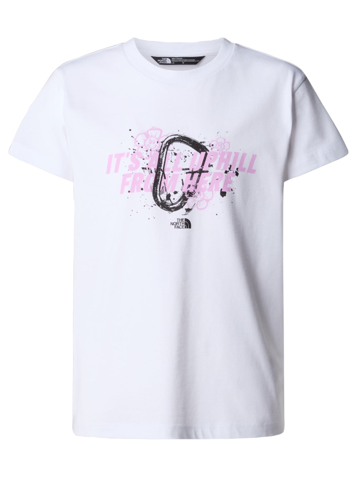 T-SHIRT GRAPHIC RELAX THE NORTH FACE BAMBINA BIANCO