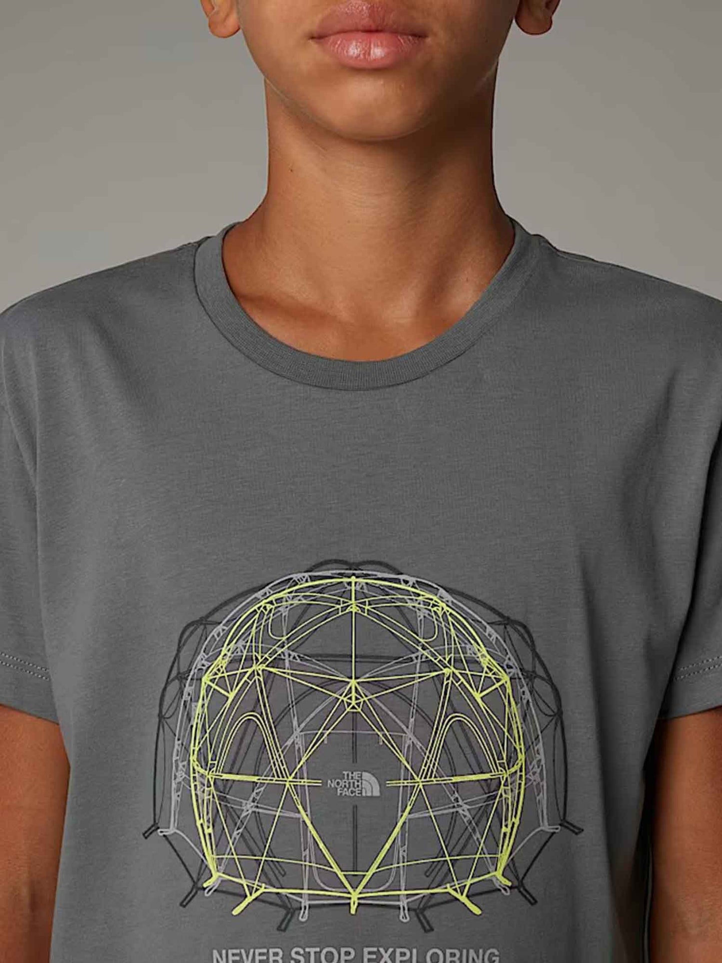 T-SHIRT GRAPHIC RELAX THE NORTH FACE BAMBINO FUMO