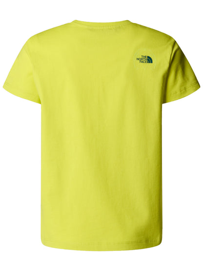 T-SHIRT GRAPHIC RELAX THE NORTH FACE BAMBINO GIALLO