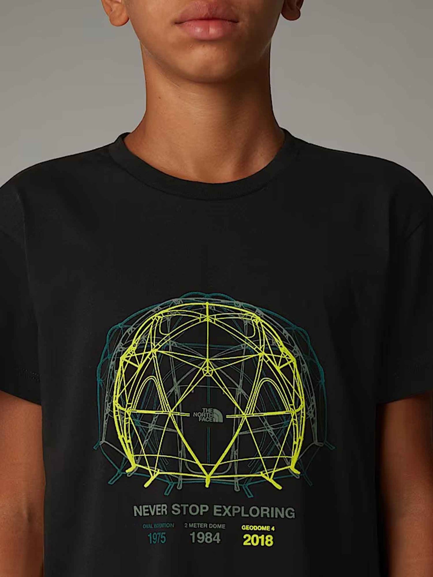 T-SHIRT GRAPHIC RELAX THE NORTH FACE BAMBINO NERO