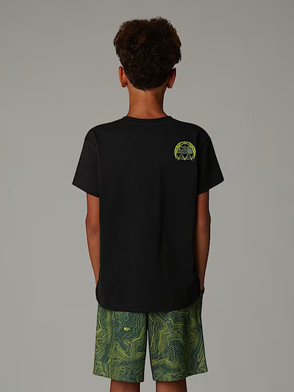T-SHIRT GRAPHIC RELAX THE NORTH FACE BAMBINO NERO