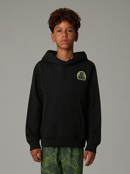 FELPA CON CAPPUCCIO GRAPHIC RELAX THE NORTH FACE BAMBINO NERO