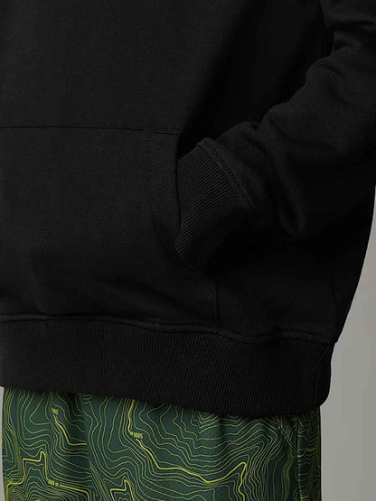 FELPA CON CAPPUCCIO GRAPHIC RELAX THE NORTH FACE BAMBINO NERO