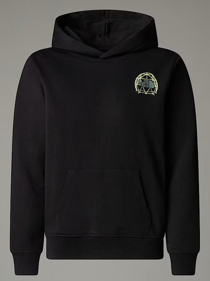 FELPA CON CAPPUCCIO GRAPHIC RELAX THE NORTH FACE BAMBINO NERO