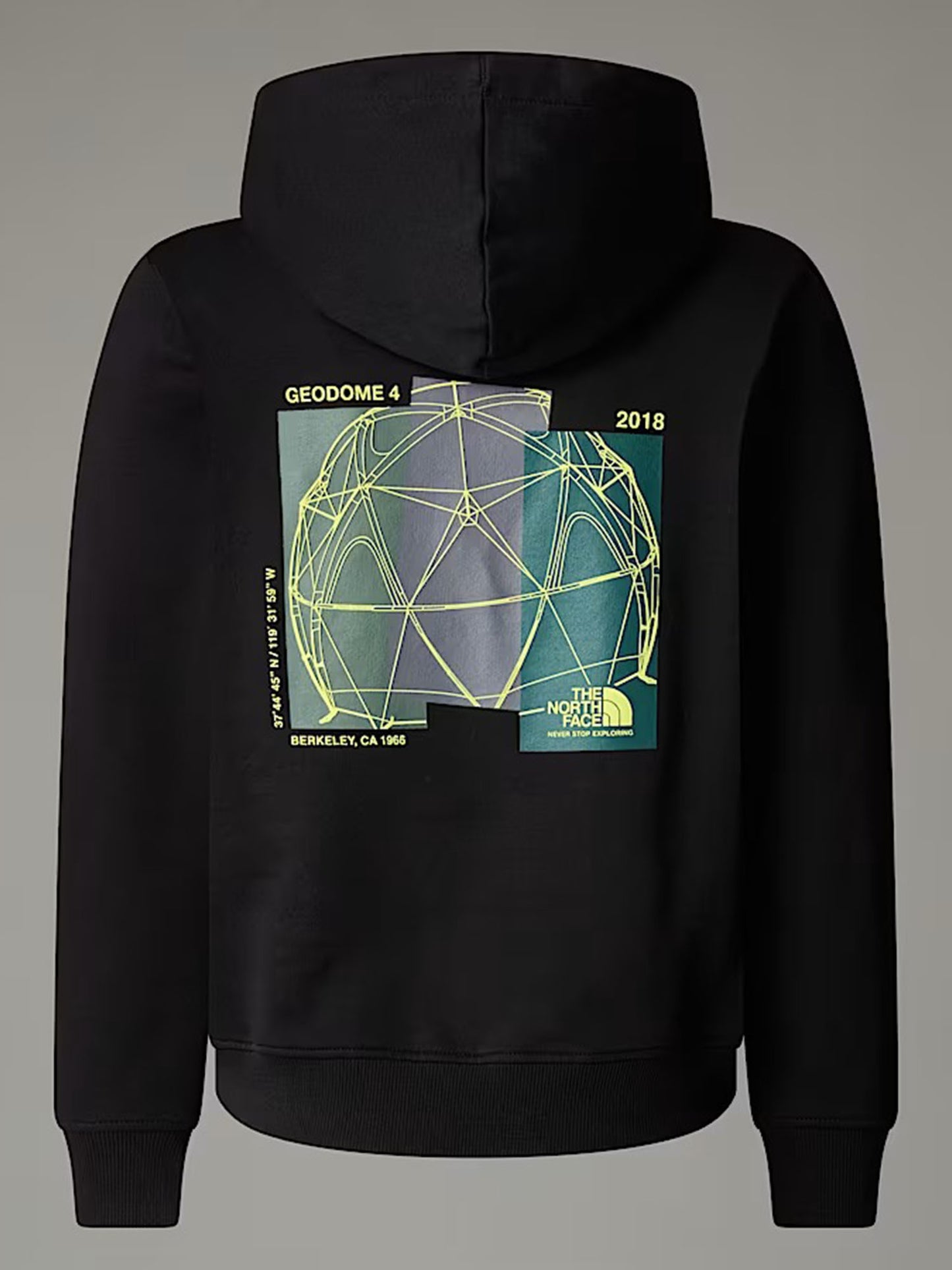 FELPA CON CAPPUCCIO GRAPHIC RELAX THE NORTH FACE BAMBINO NERO