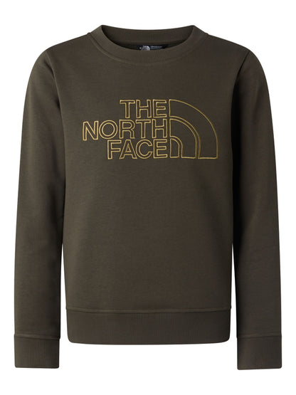 Felpa unisex bambino The North Face Drew Peak crew verde