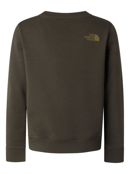 Felpa unisex bambino The North Face Drew Peak crew verde