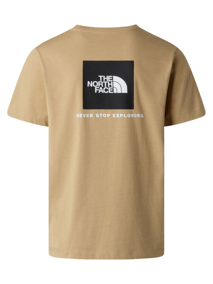 T-shirt maniche corte TNF Box NSE Regular in cotone kaki da uomo
