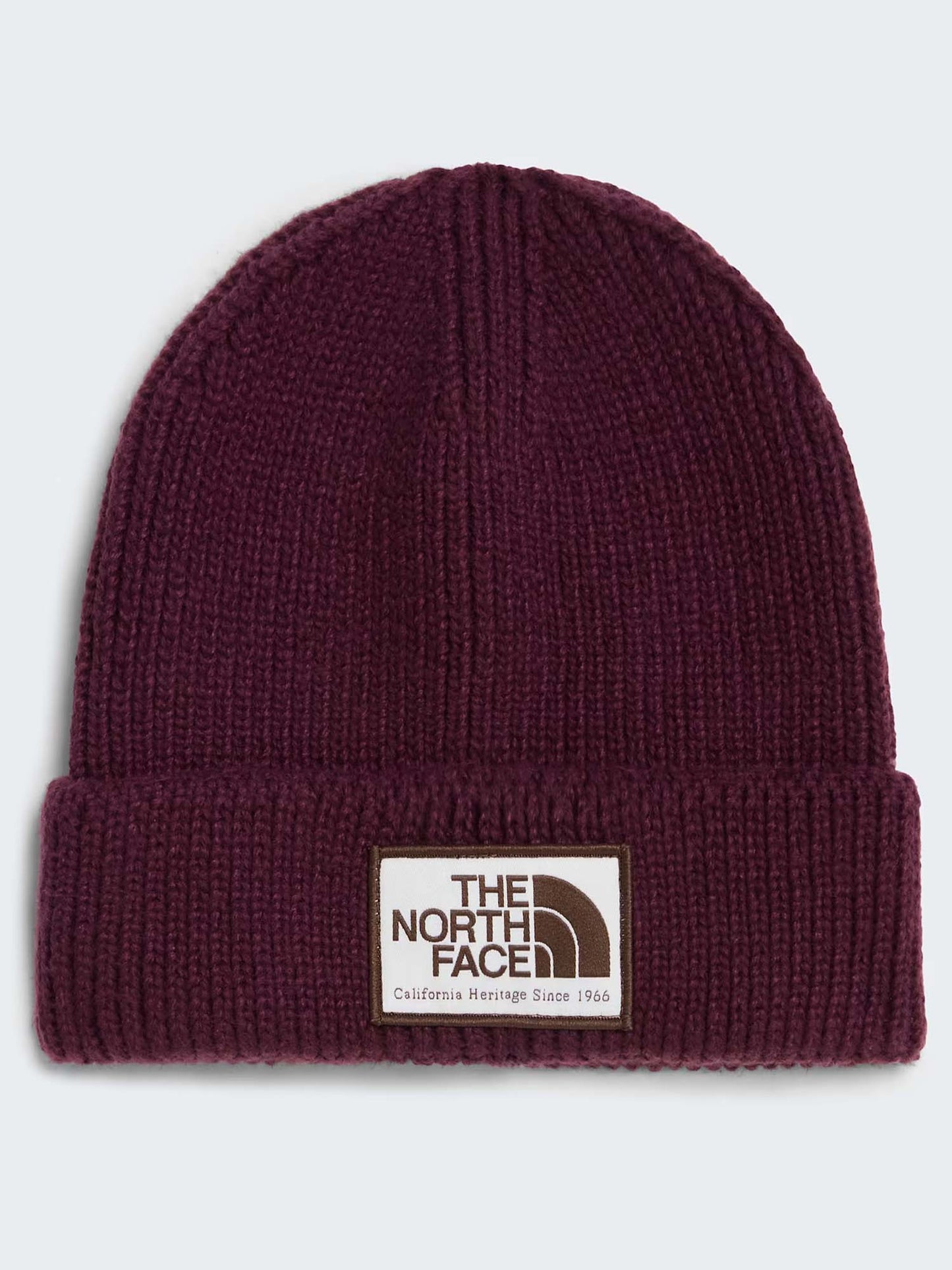 The North Face Logo Box Cuffed Beanie, cappello Unisex adulto bordeaux