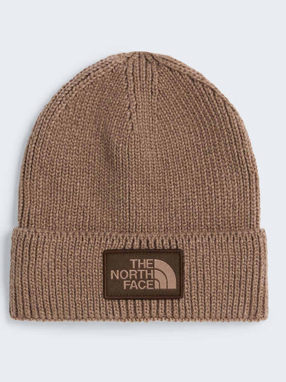The North Face TNF Logo Box Cuffed Beanie, cappello unisex marrone