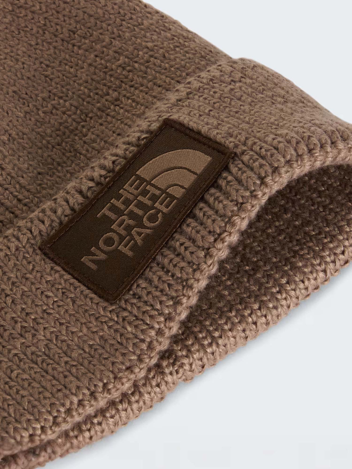 The North Face TNF Logo Box Cuffed Beanie, cappello unisex marrone
