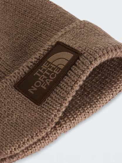 The North Face TNF Logo Box Cuffed Beanie, cappello unisex marrone