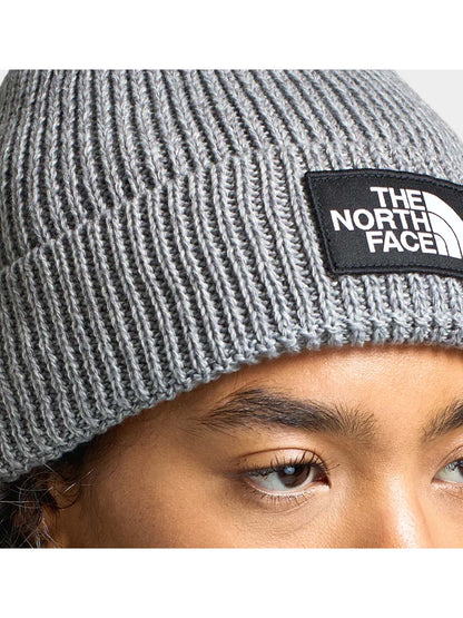 The North Face TNF Logo Box Cuffed Beanie, cappello unisex adulto grigio