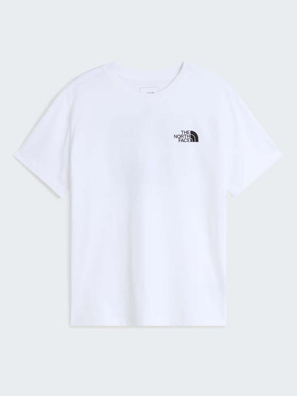 The North Face Teens' Evolution, t-shirt maniche lunghe da bambino bianca