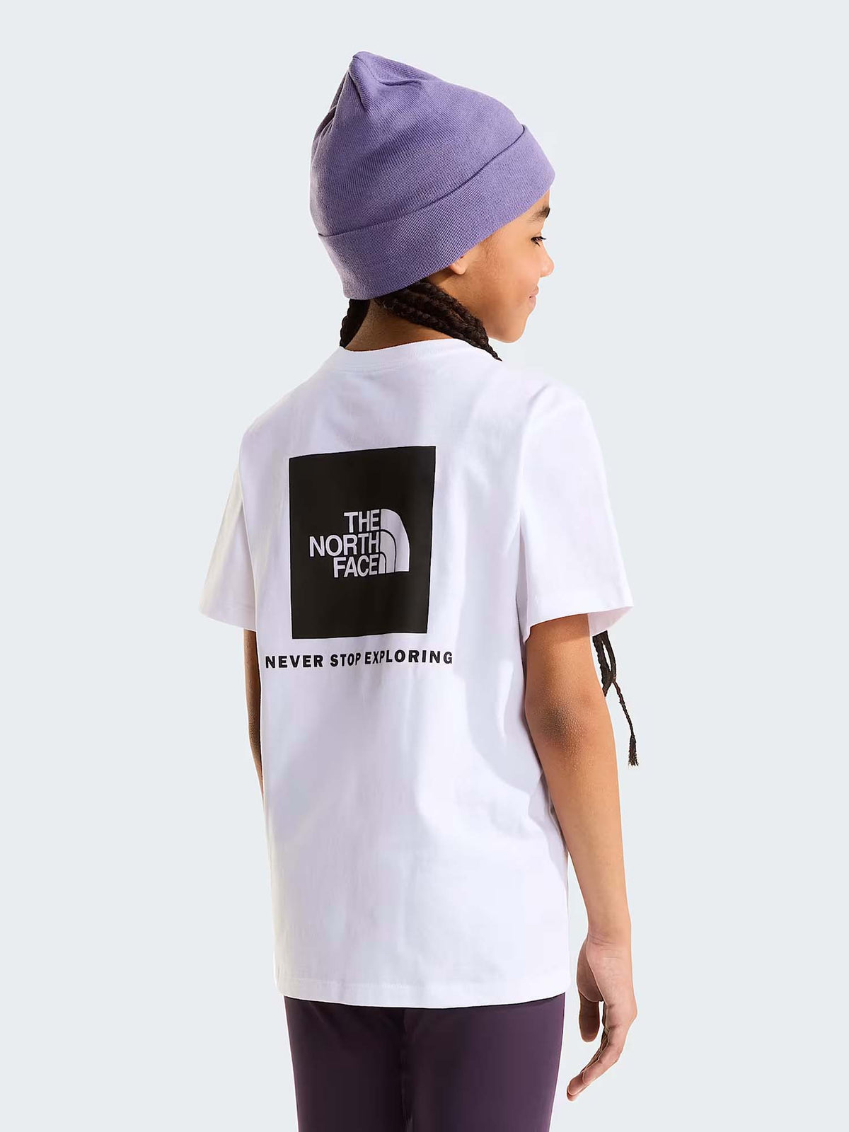 The North Face Teens' Evolution, t-shirt maniche lunghe da bambino bianca