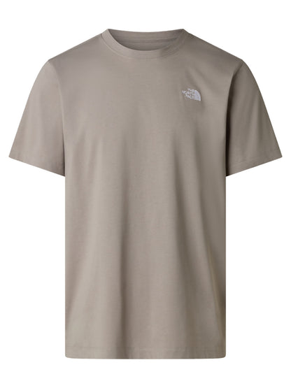 The North Face Simple Dome, t-shirt uomo grigia in cotone