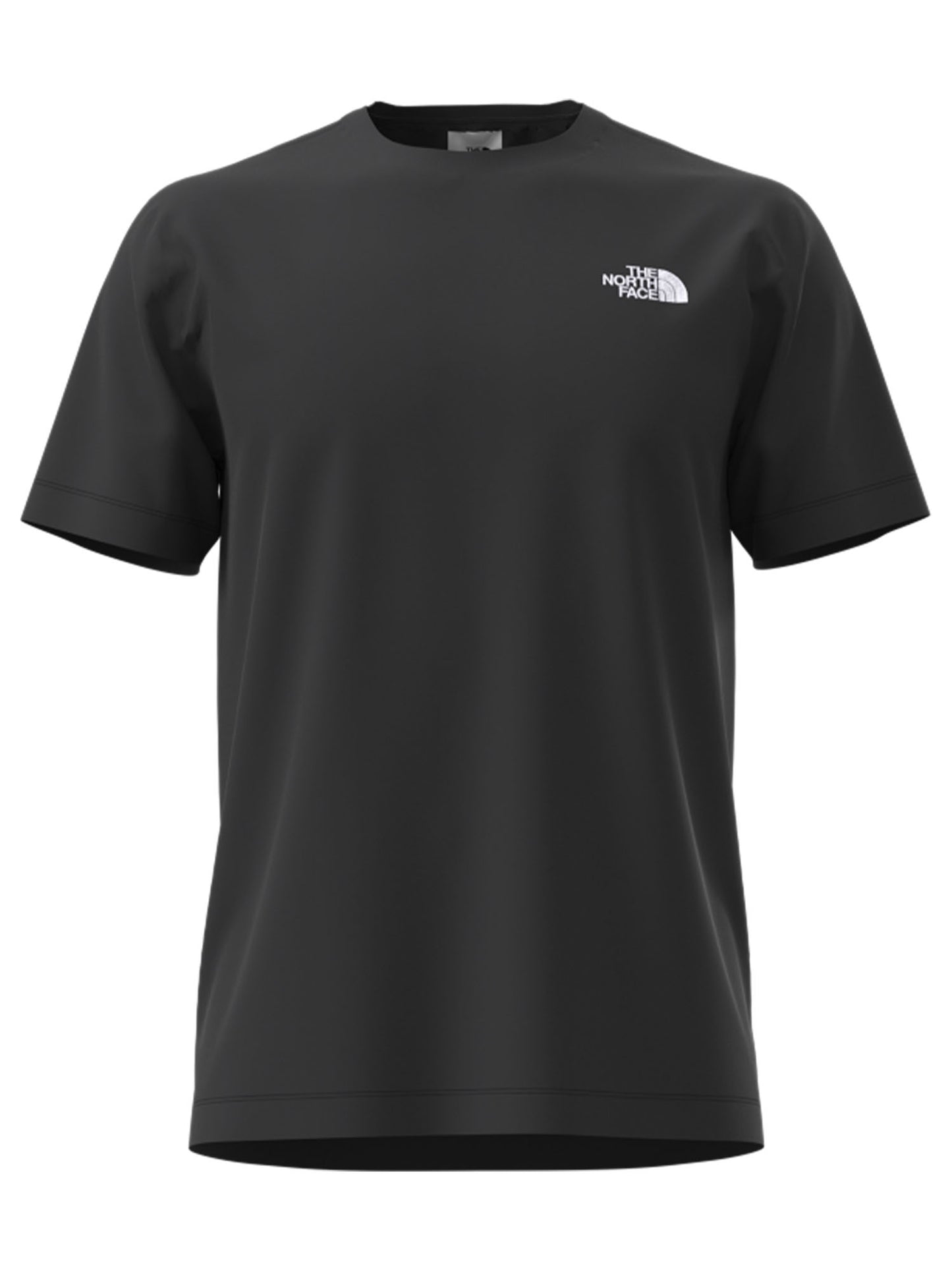 The North Face Simple Dome, t-shirt uomo nera con logo ricamato