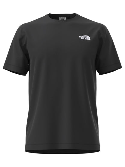 The North Face Simple Dome, t-shirt uomo nera con logo ricamato