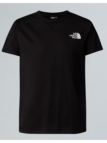 T-shirt Box NSE The North Face junior bimbo/a in cotone nero